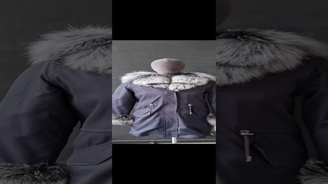 Видеообзор Парка синяя с мехом чернобурки