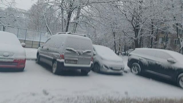 пришла зима в Москву