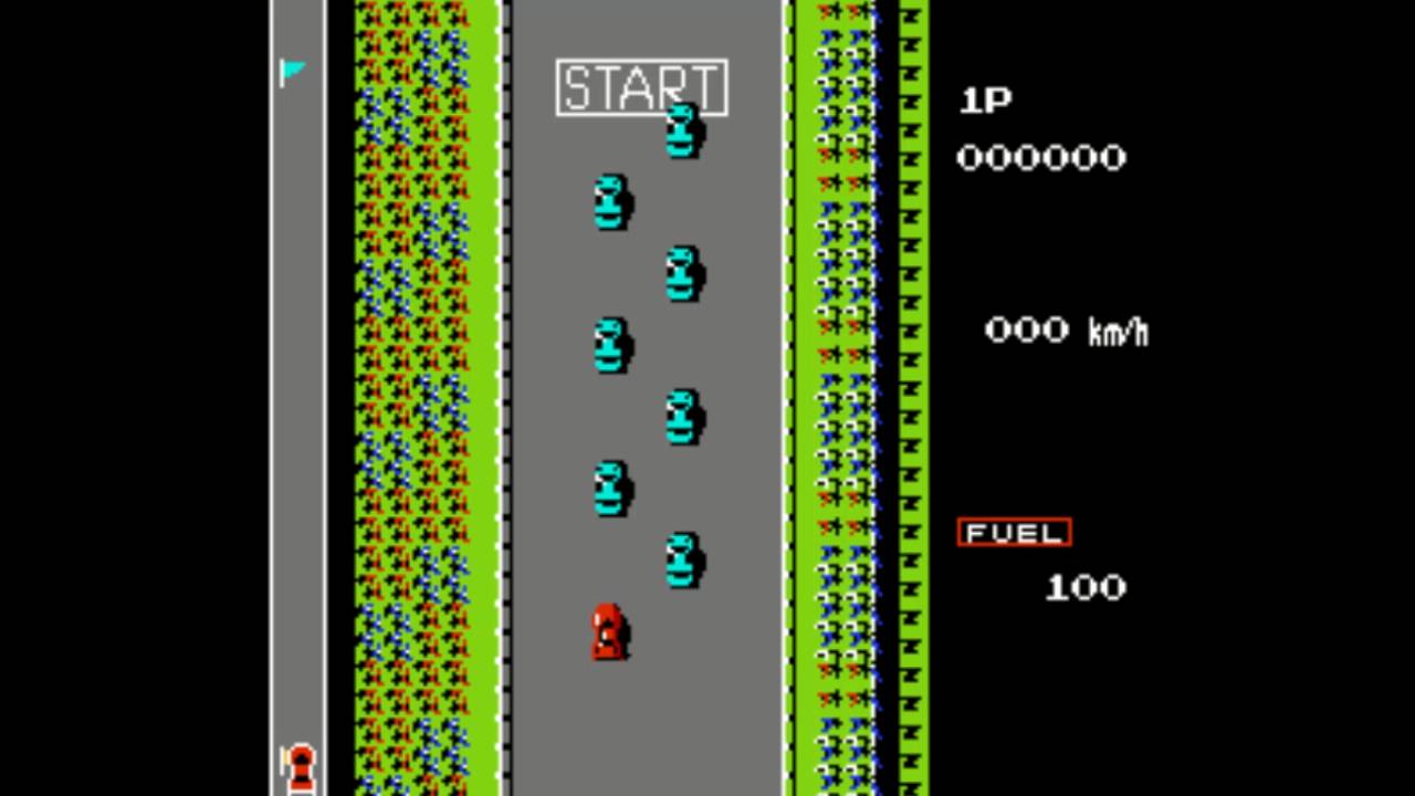 Прохождение игры Road Fighter (Денди/NES). Красная тачка творит чудеса на дорогах!