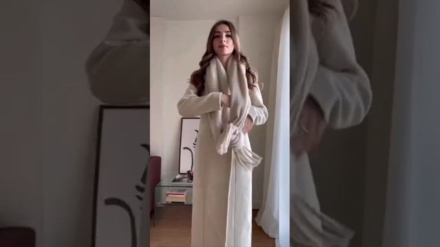 Как носить шарф осенью🌟😁👍