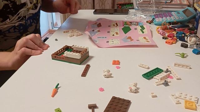 лего набор зайцевый загон
