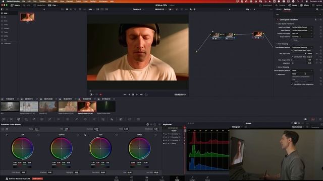 CSTs и Resolve Color Management в Davinci Resolve/