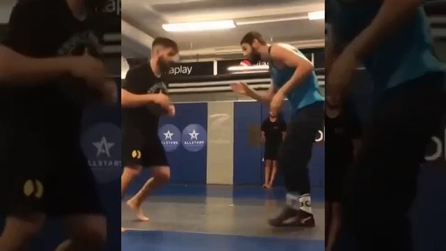 Еще не бойцы UFC Хамзат Чимаев и Илия Топурия в 2018 году