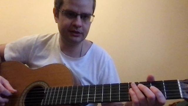 Спокойная ночь, Кино, на гитаре (мелодия)