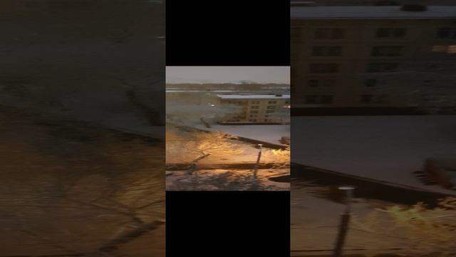 В Москве лег первый снег