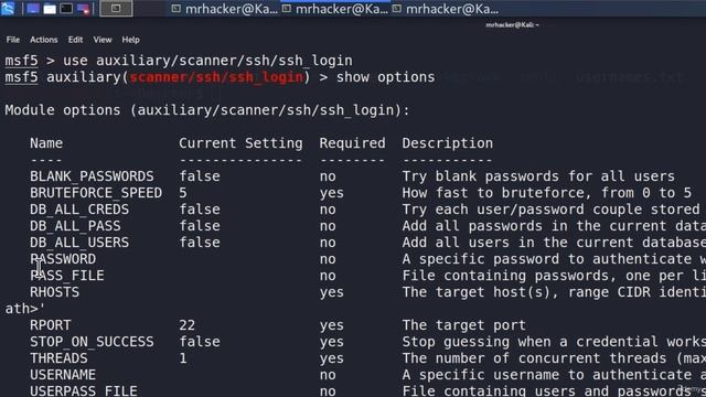 21  Attacking SSH - Bruteforce Attack