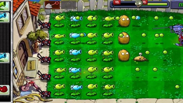 Plants vs Zombies - уровень - DAY - 10