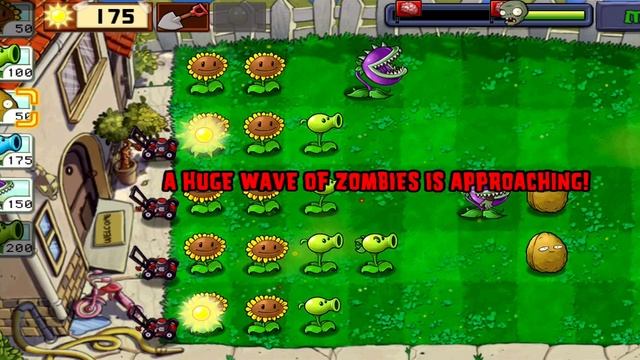 Plants vs Zombies - уровень - DAY - 9