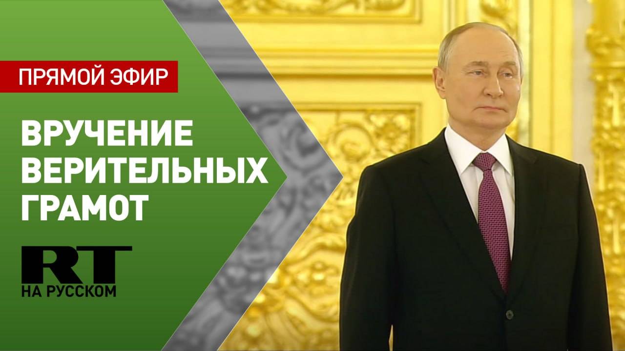 Путин принимает участие в церемонии вручения верительных грамот послов зарубежных государств