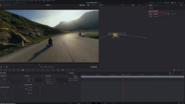 Add Motion Blur in Davinci Resolve Free Tutorial Добавьте размытие в движении Davinci