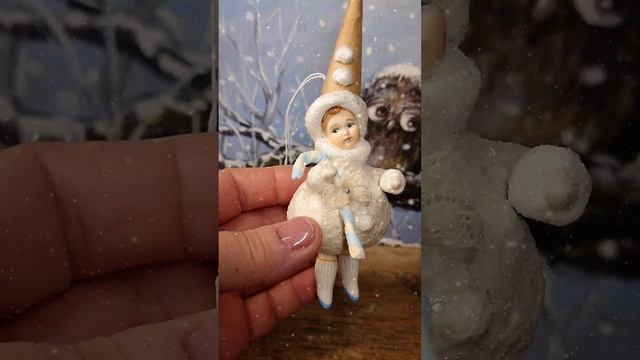МК "Ретроснеговичок".Создаем реплику винтажной ватной игрушки.Эпизод 1: https://youtu.be/CZjobK-Me2Y