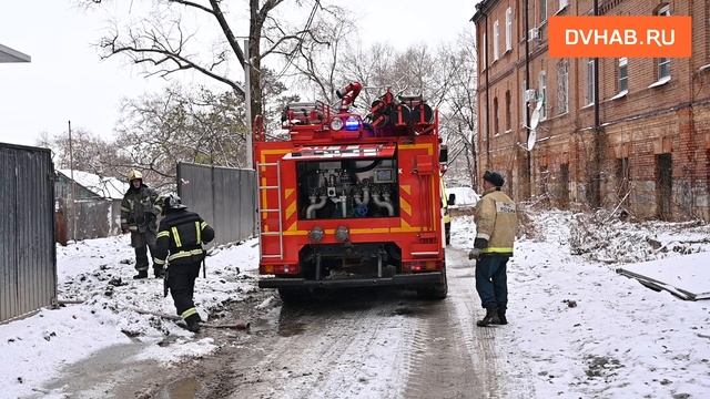 Строящийся ЖК загорелся на берегу Амура