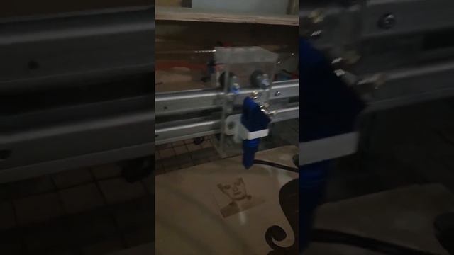 лазерная гравировка, новый станок из говна и палок.