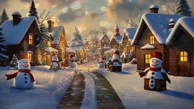 Beautiful Snowy Christmas Ambience 🎁 Top Christmas Songs of All Time, Peaceful Christmas Piano Mu (