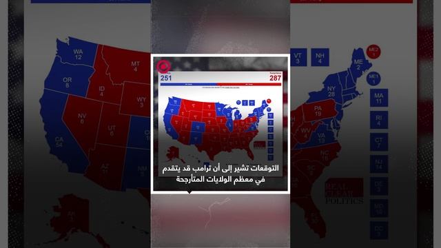 ترامب يتقدم وفقا للتوقعات