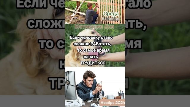 Среда • 6 ноября 
Мотивация Дня 
ЭкстрасенС Алексей Надажить