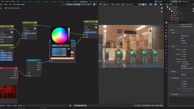Курс по созданию окружения в Blender 2023  (NRP)  создаем сцену станции метро часть_3 13