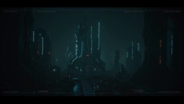 One hour dark cinematic cybergothic atmosphere