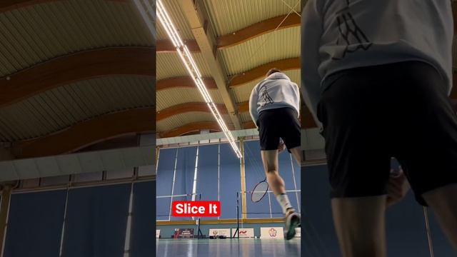 Straight Slice Drop | BADMINTON