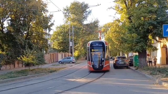 В Таганроге после реконструкции запустили новый трамвай по маршруту номер 8