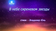 В небе сиреневом звезды... Без тебя...Владимир Юнь ///Suno
