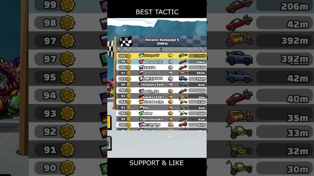 ⚠️ NEW Community Showcase ⚠️ (ROTATOR RAMPAGE 5) - Hill Climb Racing 2 #shorts #hcr2