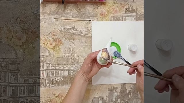 Ёлочная игрушка в технике декупаж своими руками./ поделки / переделки /handmade /