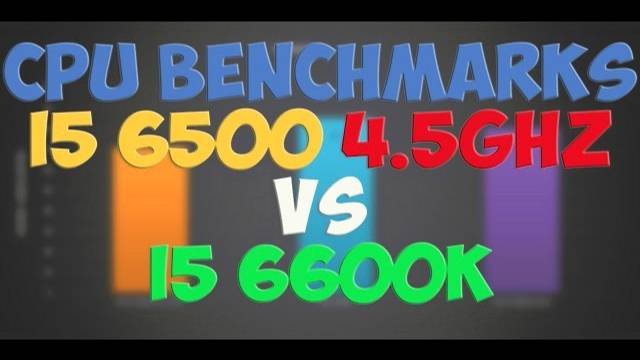 Intel i5 6500 4,5 Ghz /overclocked/ vs Intel i5 6600K - BENCHMARKS / GAMING TESTS REVIEW / Win 10