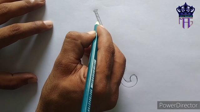 Hockey Drawing/Ball Drawing/Hockey Ball/How to draw Hockey Stick and Ball/Very Easy Drawing for