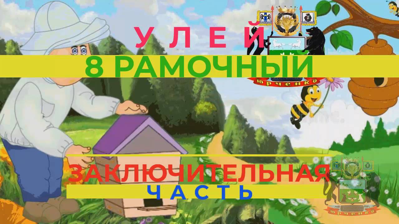 3 часть  8 РАМОЧНЫЙ УЛЕЙ на дадановской рамке 435 на 300