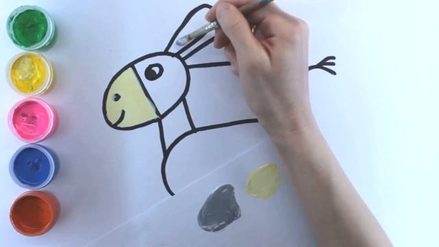 Рисуем синего кита для детей.  We draw a blue whale for children.