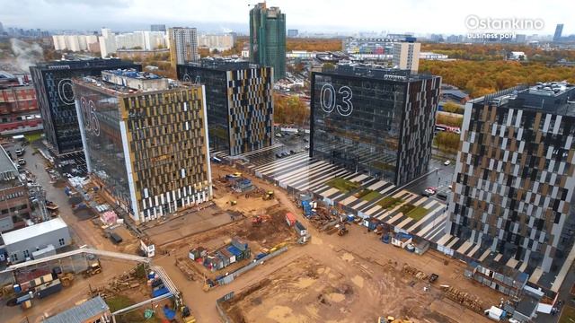 OSTANKINO BUSINESS PARK I Ход строительства. Октябрь 2023 I Компания PIONEER