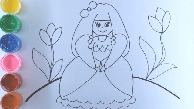 Рисуем принцессу! Draw a princess!