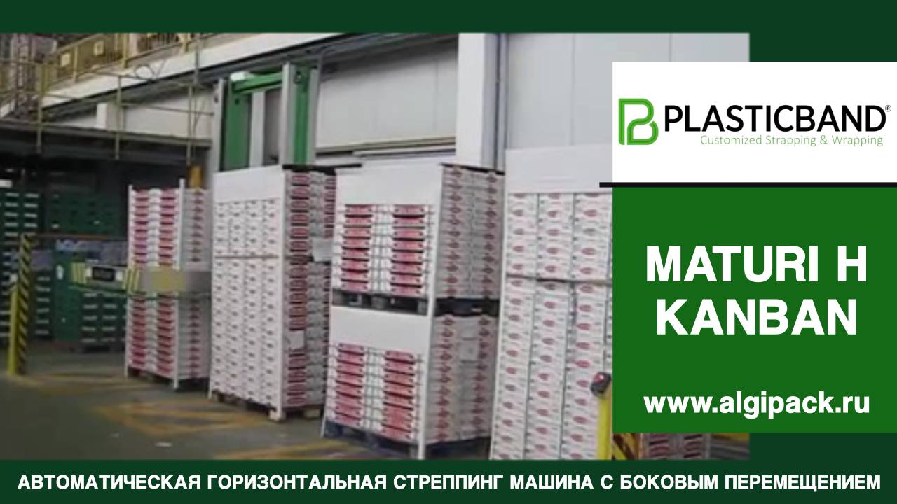 Алджипак автомат MATURI H KANBAN горизонтальная стреппинг машина с перемещением между постами вид 03