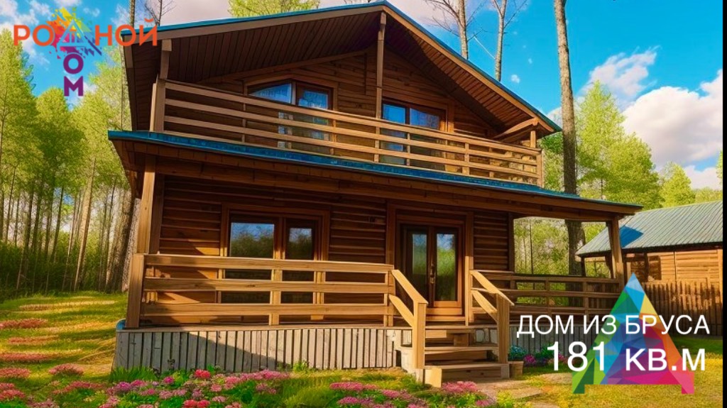 Дом из бруса 181 кв.м в КП Родное Пушкино