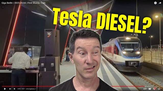 EEVblog 1570 - Tesla DIESEL Electric Train at Berlin Gigafactory ?