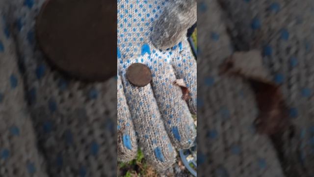 Нашли первую монету, на этот металлоискатель! поиск монет и металла в лесах!