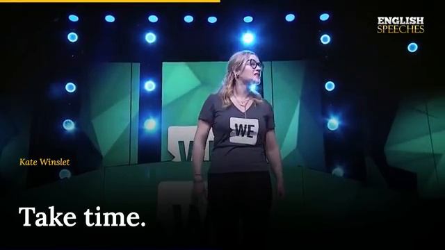 ENGLISH SPEECH | KATE WINSLET: Believe in Yourself (English Subtitles)