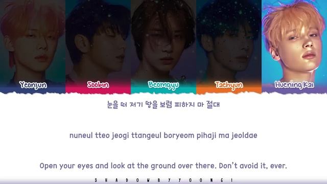 TXT (투모로우바이투게더) 'Growing Pain' Lyrics