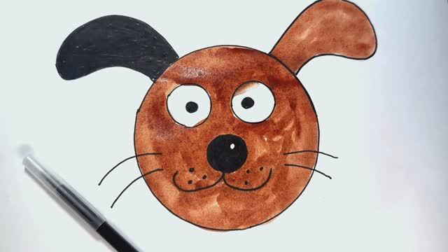 Как нарисовать собаку | Урок рисования | Рисуем собаку легко