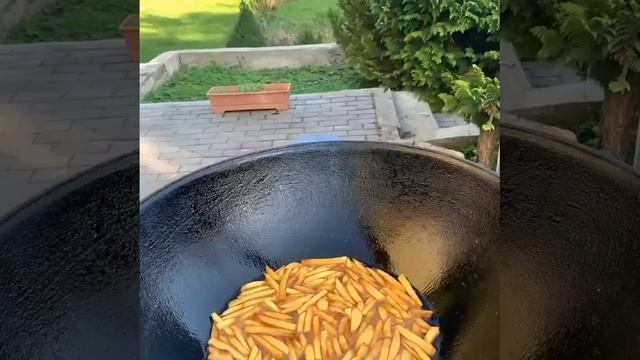 Картофель фри в казане🍟