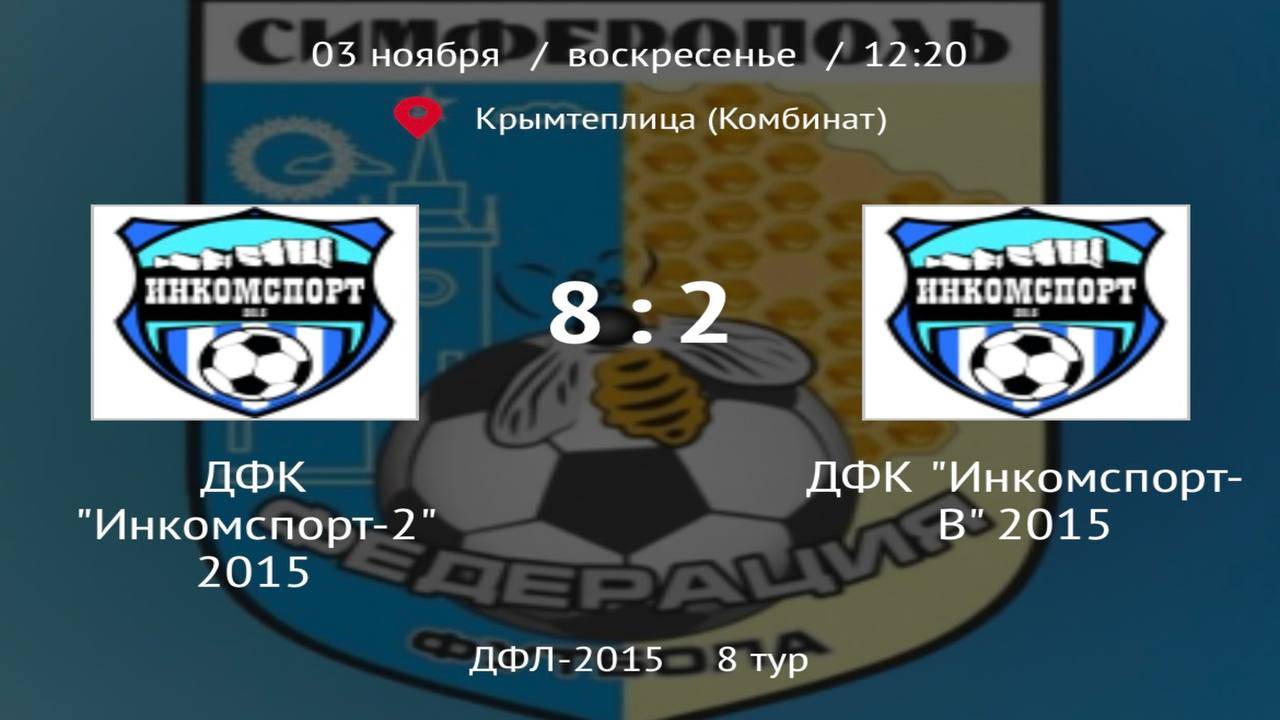 ДФК Инкомспорт 2 vs ДФК Инкомспорт В