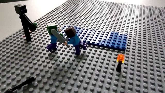 LEGO анимация Майнкрафт