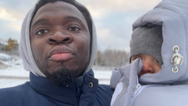 BENJAMIN'S FIRST SNOW/БЕНДЖАМИН, ПЕРВЫЙ СНЕГ 🥶😶🌫️🎅🏾❄️☃️⛄️