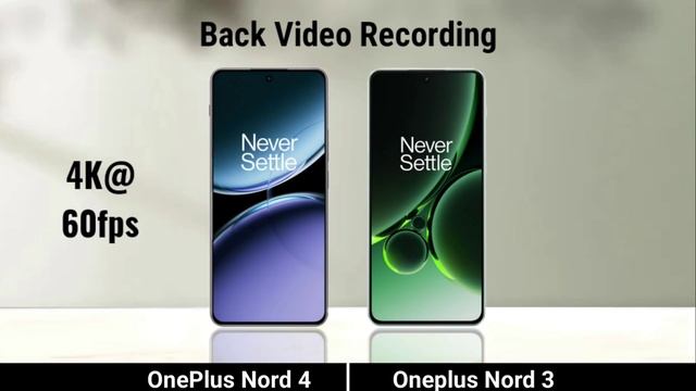 Полное сравнение характеристик телефонов Oneplus Nord 4 против Oneplus Nord 3