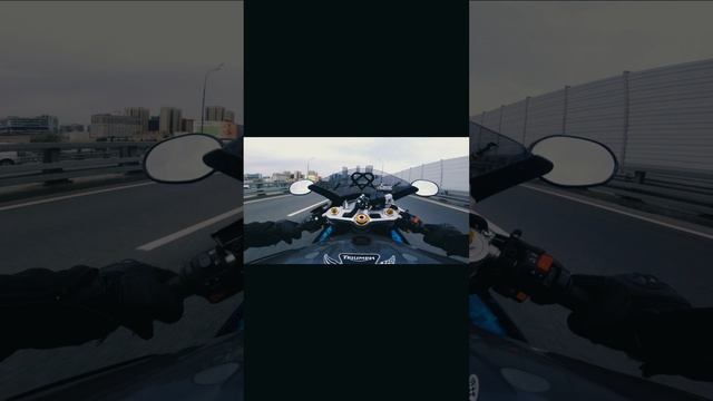 Ride motorcycle on traffic