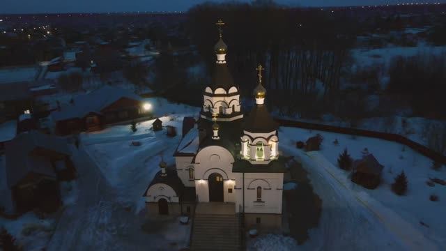 Архитектурное освещение  Храма в честь Иверской иконы Божьей Матери, г. Новоалтайск.