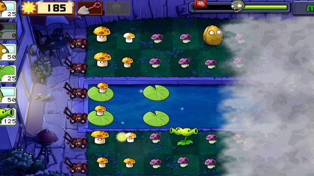 Plants vs Zombies - уровень - FOG - 6