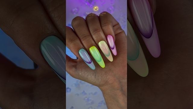 TRENDY GRADIENT 🔥 #ногти #маникюр #верхниеформы #наращиваниеногтей #моделированиеногтей