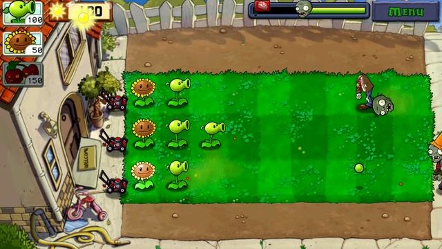 Plants vs. Zombies FREE прохождение 3 раунд